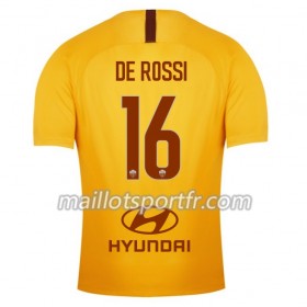 Maillot de Foot AS Roma De Rossi 16 Troisieme 2018/19
